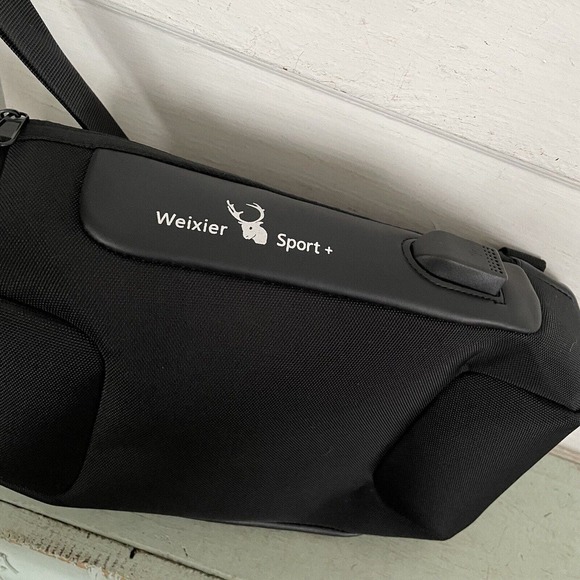 WEIXIER Men's Crossbody Bag Shoulder Sling Anti-theft Lock USB Oxford Bag EUC - Picture 2 of 9